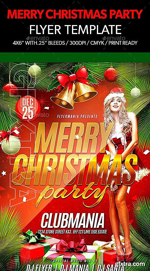 GraphicRiver - Merry Christmas Party Flyer Template 13235246