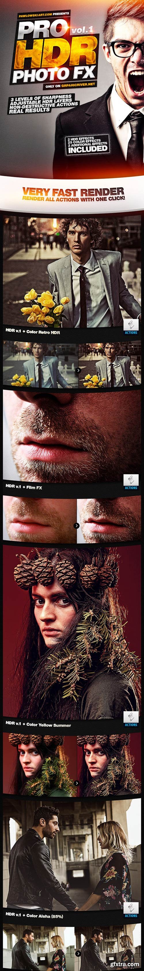 GraphicRiver - Pro HDR Photo FX vol.1 - 25 HDR Photoshop Actions