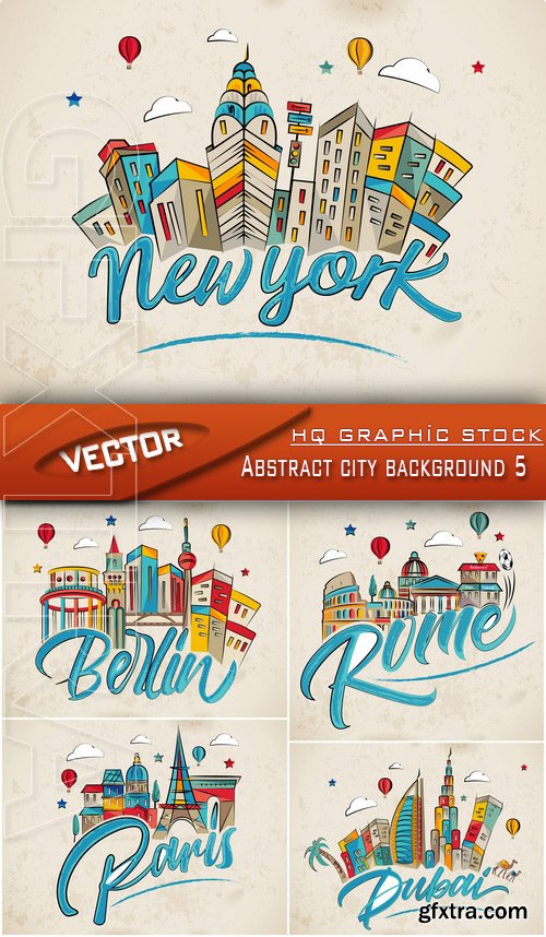 Stock Vector - Abstract city background 5