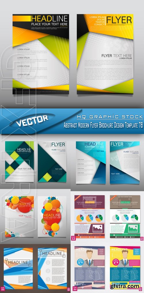 Stock Vector - Abstract Modern Flyer Brochure Design Template 78