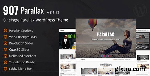 ThemeForest - 907 v3.1.18 - Responsive WP One Page Parallax - 4087140