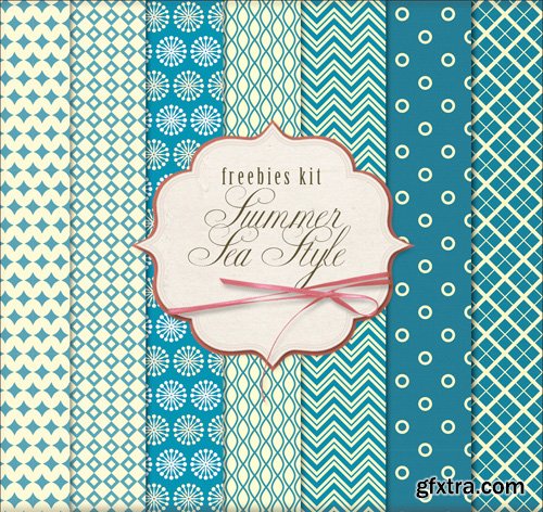 Ornamental Background Textures - Summer Sea Style