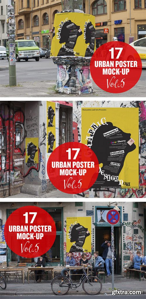 CreativeMarket - Urban Poster Mock-up VOL.5 294206