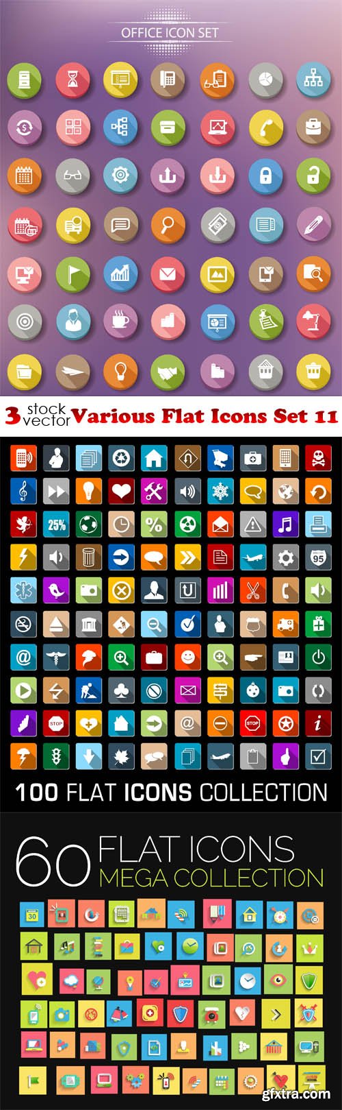 Vectors - Various Flat Icons Set 11