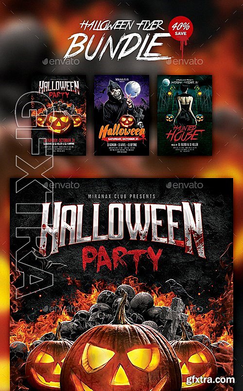 GraphicRiver - Halloween Flyer Bundle 13272982