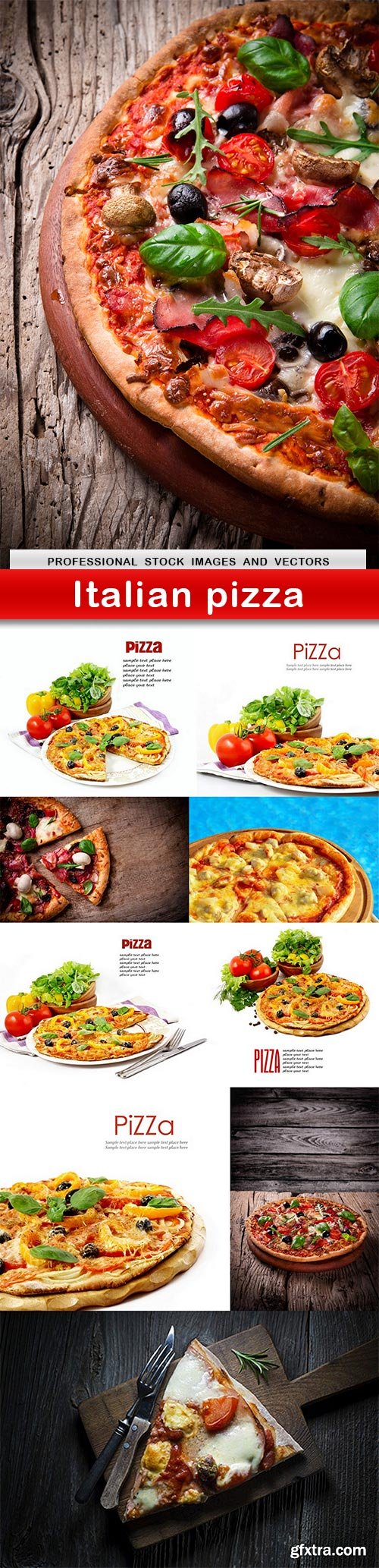 Italian pizza - 10 UHQ JPEG