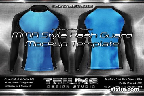 CM - MMA Style Rash Guard Mockup Kit 45$ 409885