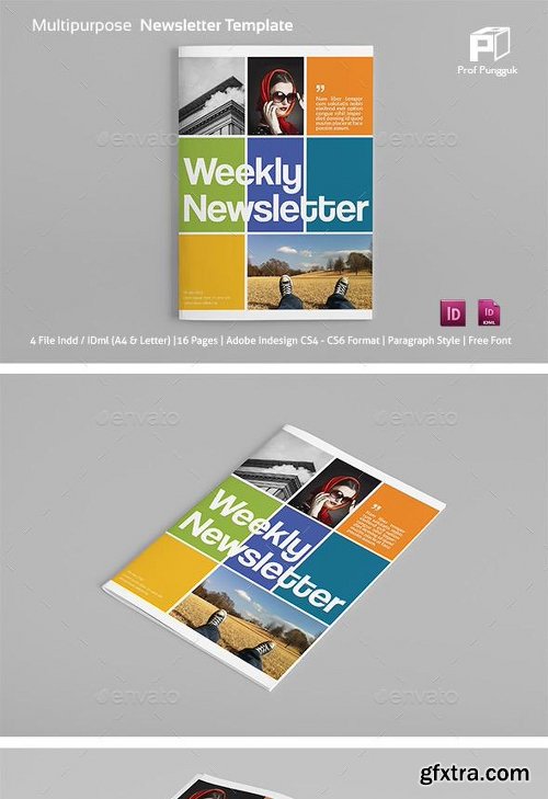 GraphicRiver Modern Colorful Newsletter 12024034