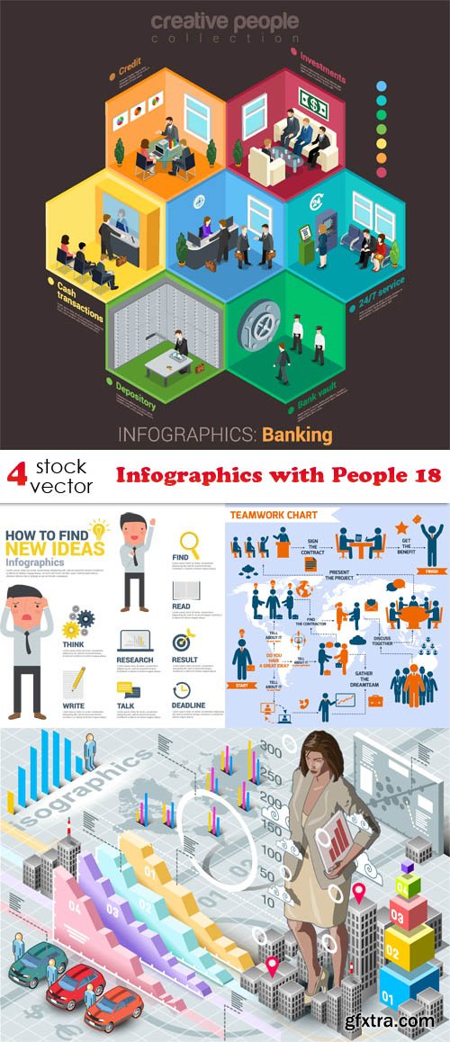 Vectors - Infographics with People 18