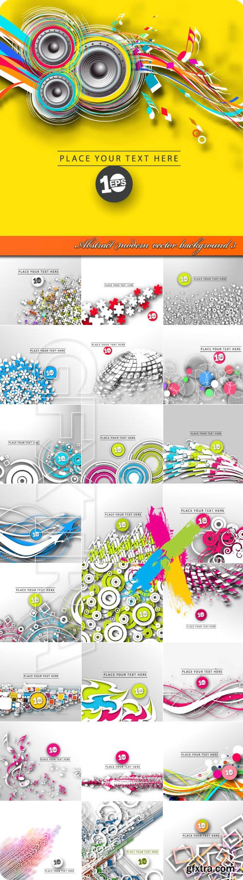 Abstract modern vector background 3