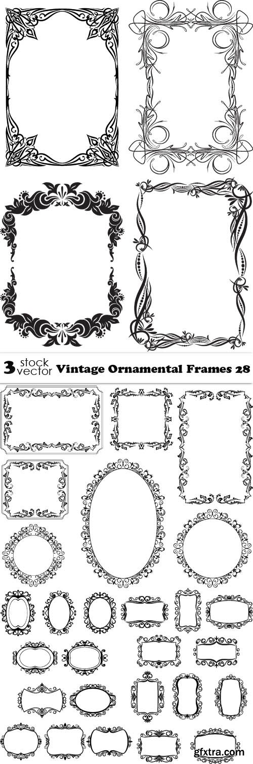 Vectors - Vintage Ornamental Frames 28