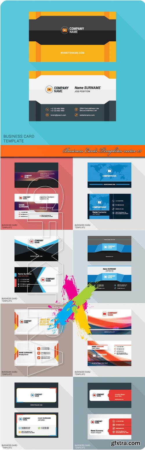 Business Cards Templates vector 15