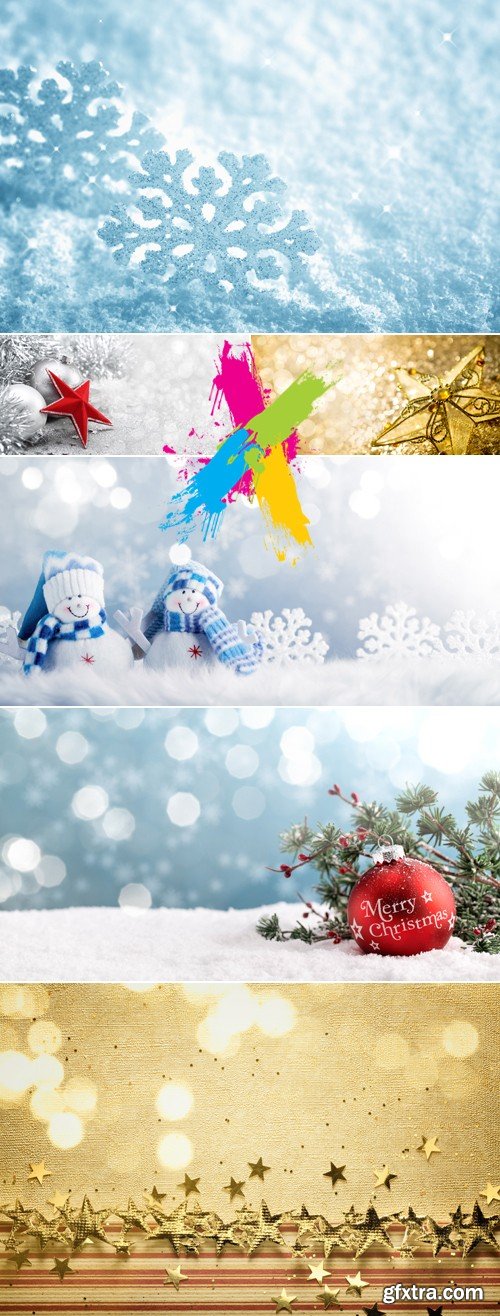 Stock Photo - Christmas & New Year 2016 Cards