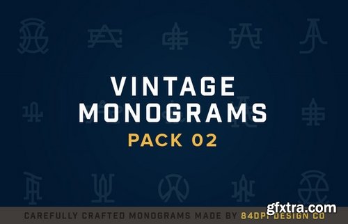 CM - 15 Vintage Monograms Pack 02 348580