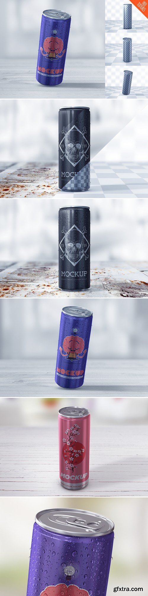 CM - Energy Drink Can Mockup 415607