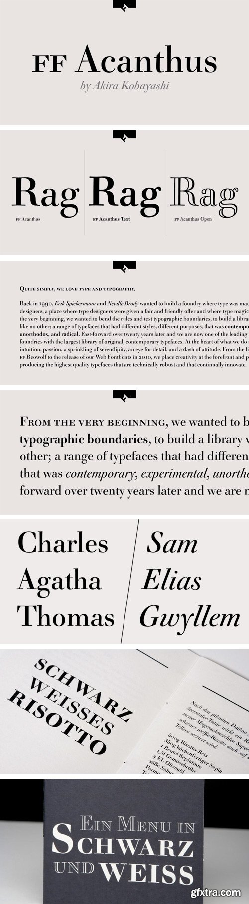 FF Acanthus Font Family