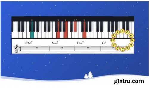 Learn Piano Christmas Song 1 - Play Dreamy Piano Music