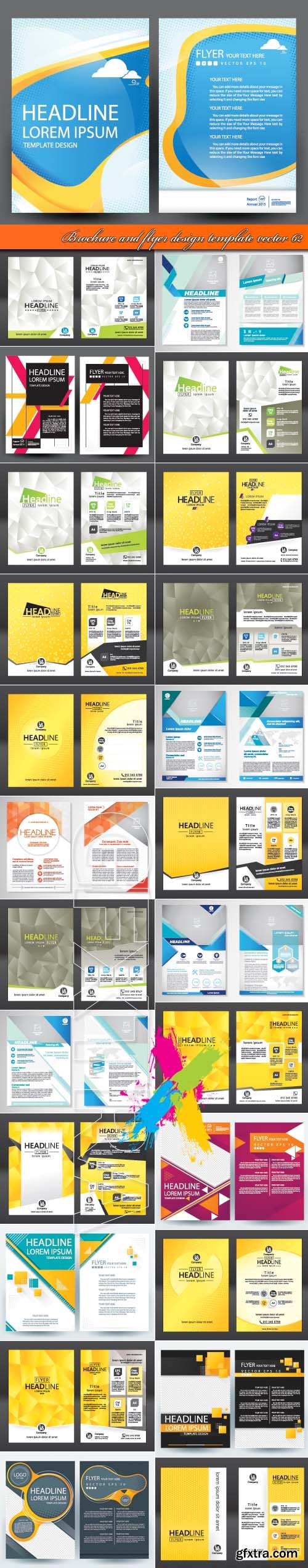 Brochure and flyer design template vector 62