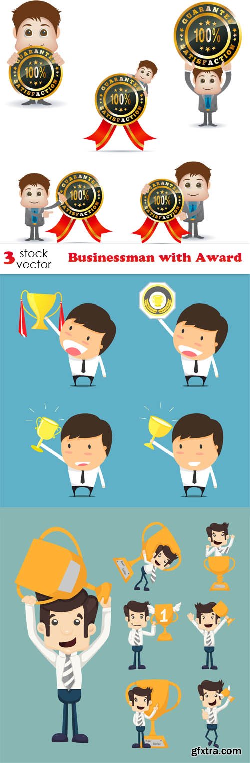 Vectors - Businessman with Award