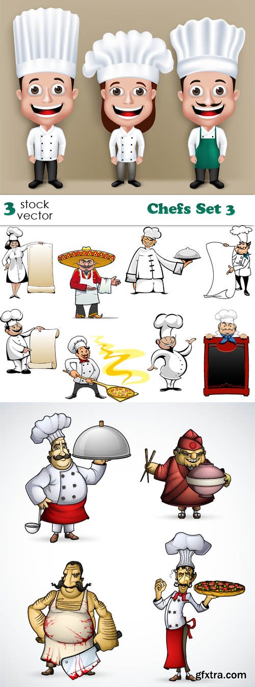 Vectors - Chefs Set 3