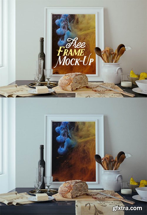 Kitchen Workspace Frame Mock-up
