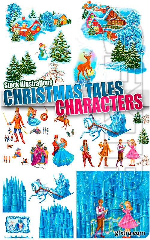 Christmas Tailes Characters - UHQ Stock Illustrations