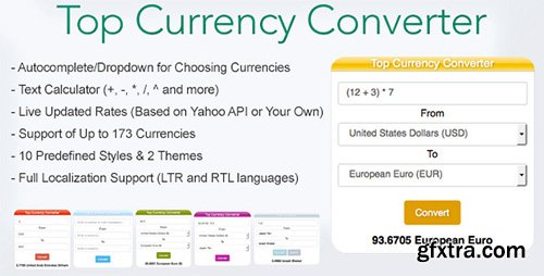 CodeCanyon - Top Currency Converter v1.0 - 13116465