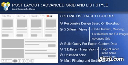 CodeCanyon - Advance Post Grid List with custom filtering for Visual Composer v3.7 - 8712997