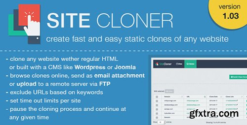 CodeCanyon - SiteCloner v1.03 - Make Clones or Copies of any website - 11172863
