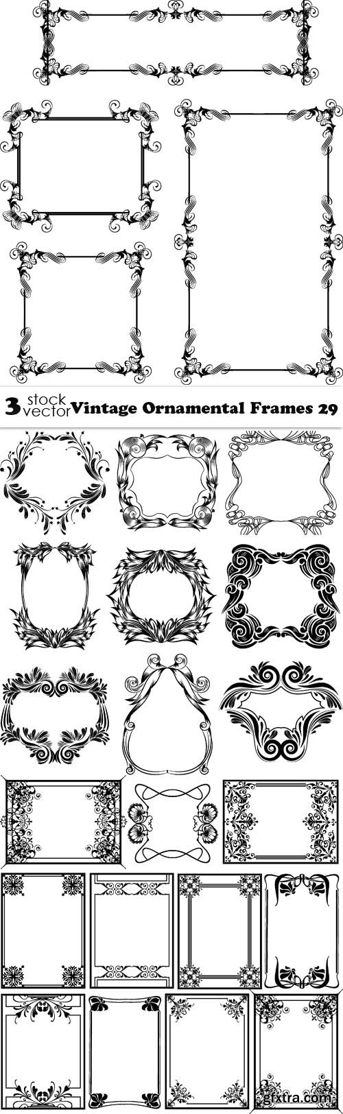 Vectors - Vintage Ornamental Frames 29