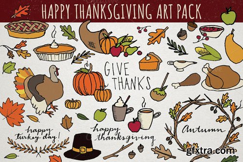 Thanksgiving Art Pack - CM 111012
