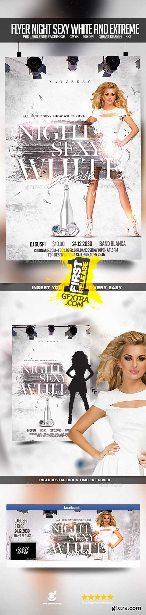 Flyer Night Sexy White and Extreme 12996723