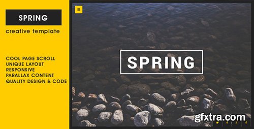 ThemeForest - Spring v1.0 - Creative One Page Template - 8498493