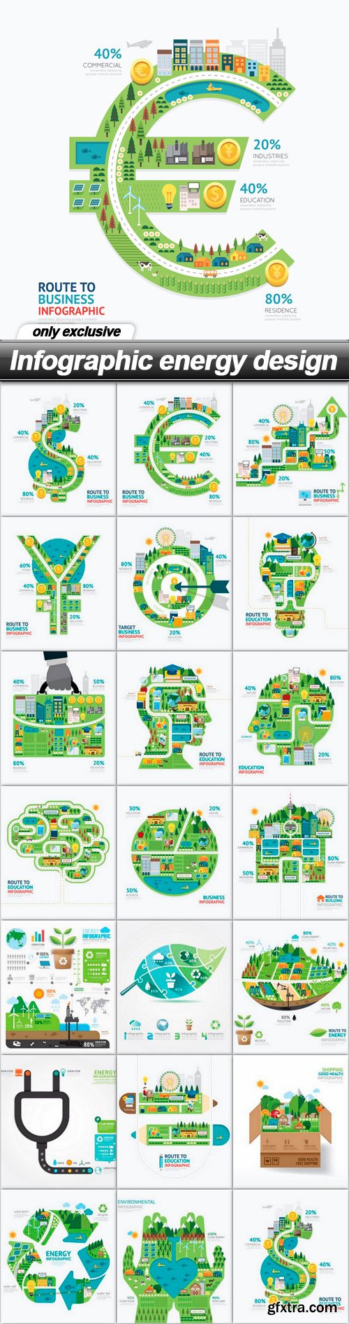 Infographic Energy Design 20xEPS