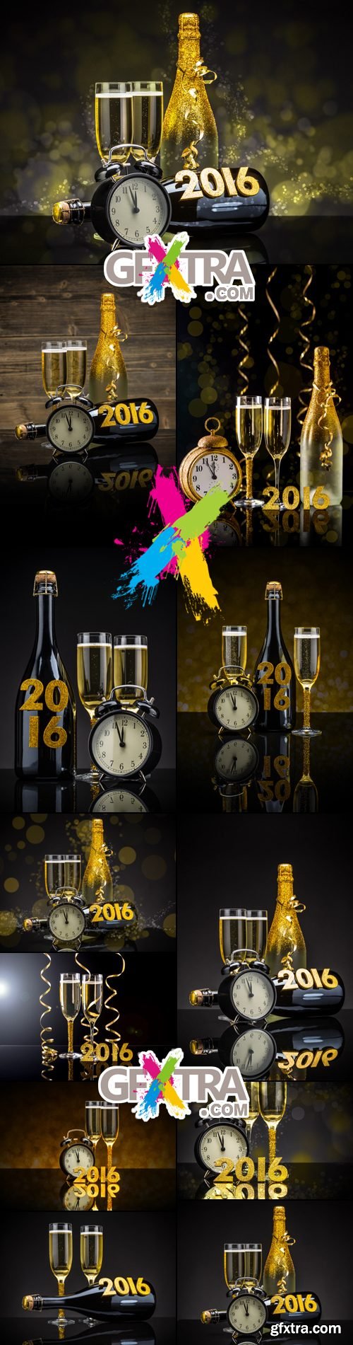 Stock Photo - New Year 2016 Composition