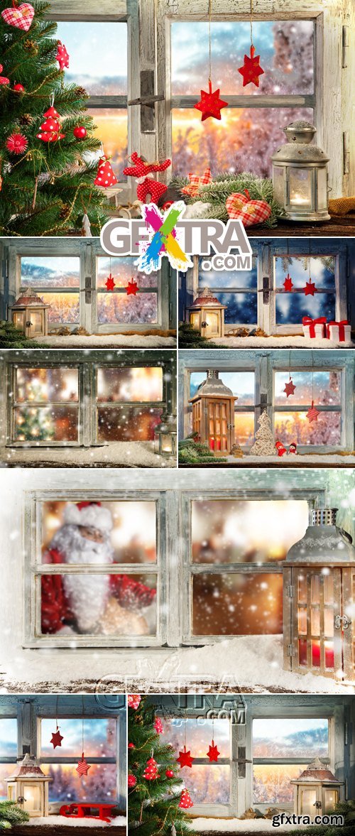 Stock Photo - Christmas Window