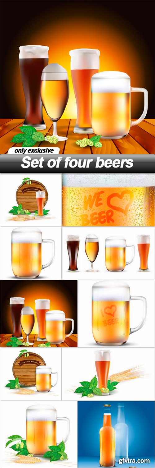 Set of four beers - 10 EPS