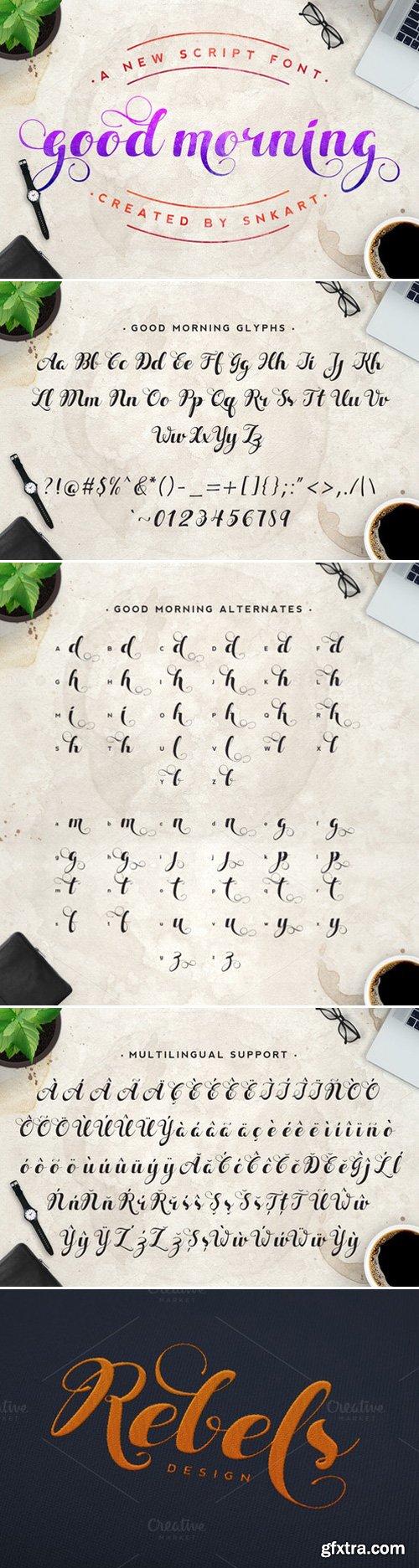 CM - Good Morning Script Fonts 427527