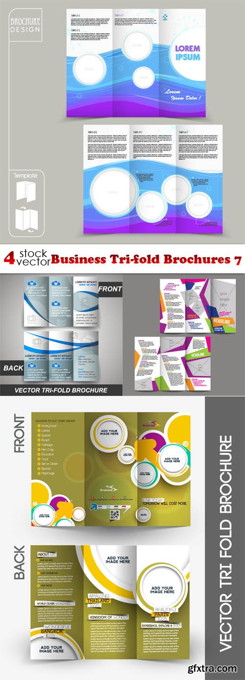 Vectors - Business Tri-fold Brochures 7