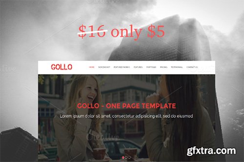 Gollo - One Page Template - CM 393641