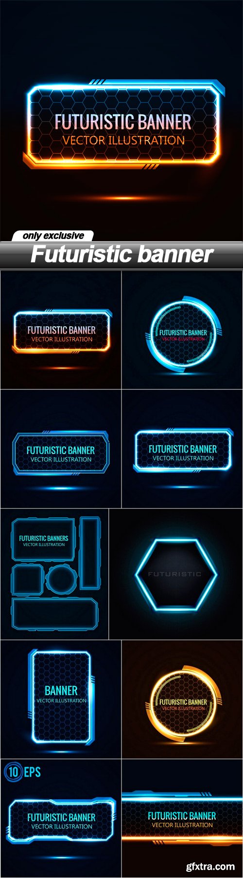Futuristic banner - 10 EPS
