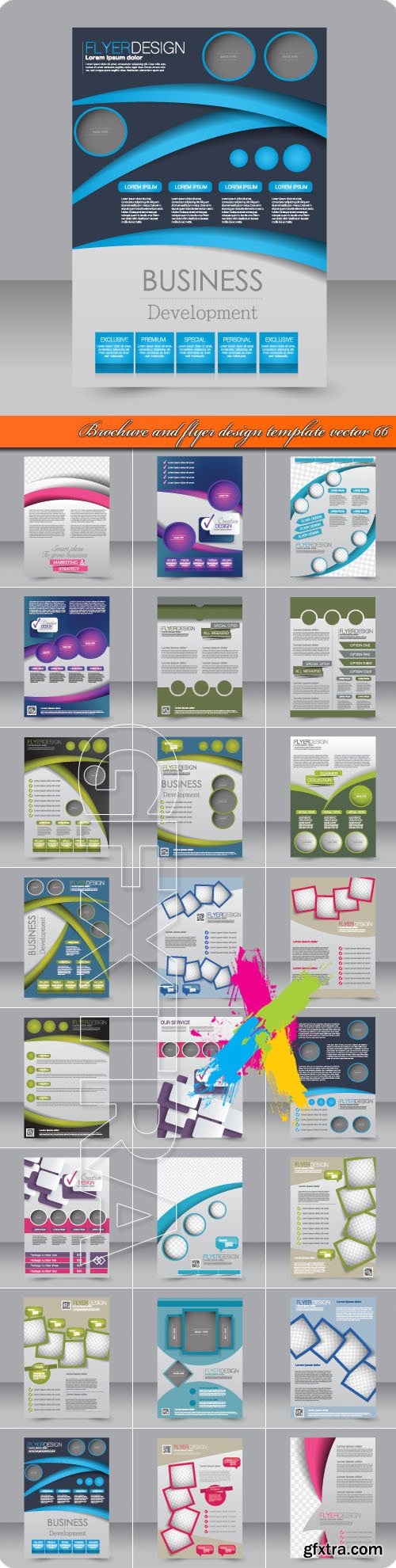 Brochure and flyer design template vector 66