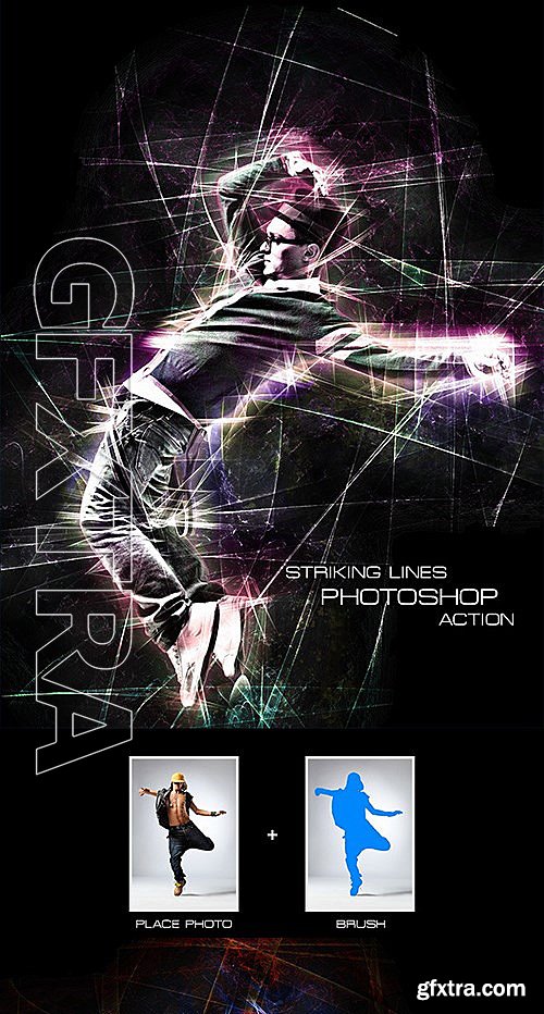GraphicRiver - Striking Lines - Photoshop Action 12155397