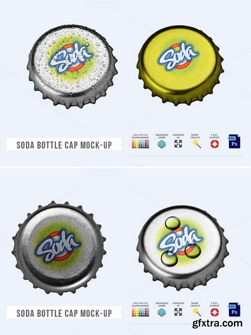 CM - Soda Bottle Cap Mock-Up 430711
