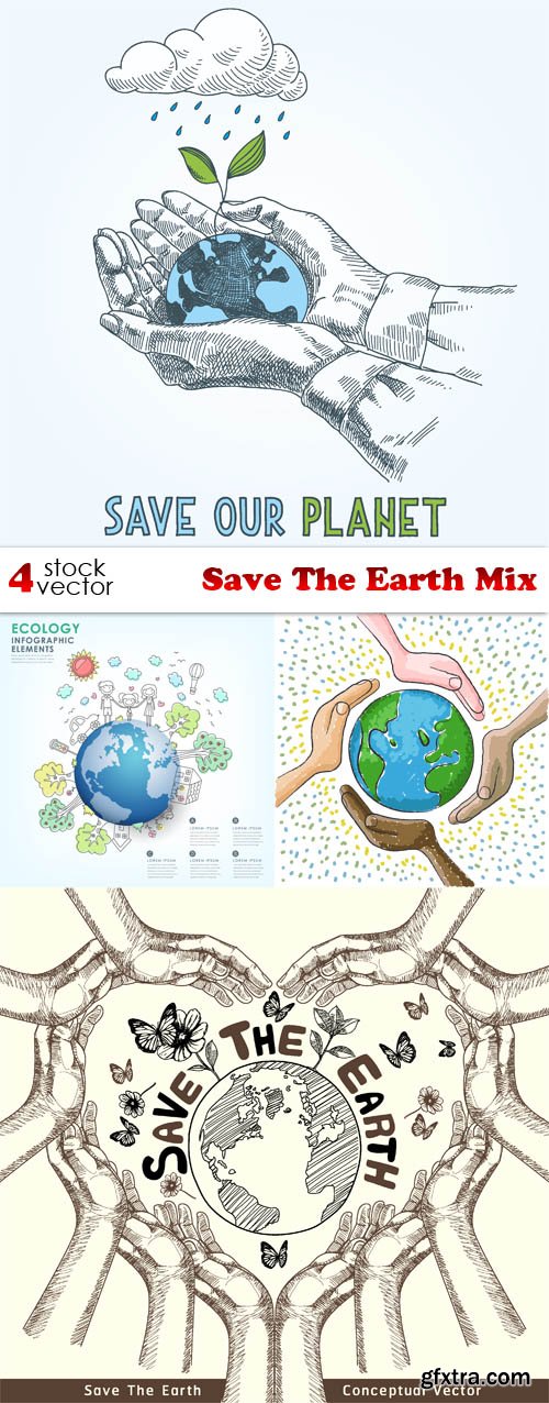 Vectors - Save The Earth Mix