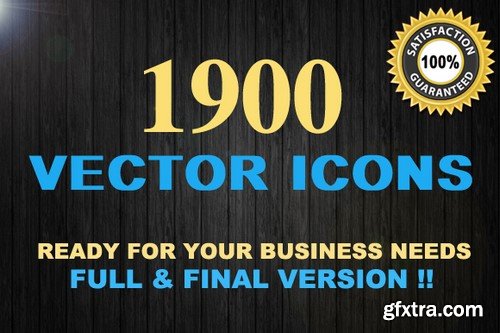 CM - 1900 Vector Icons Mega Set - 293219