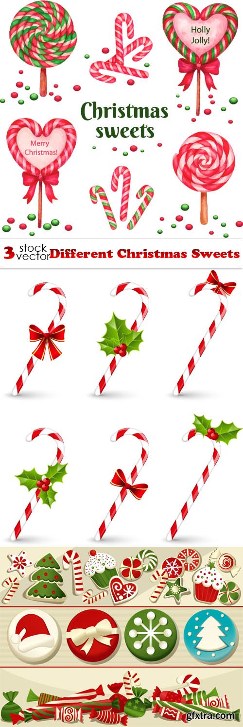 Vectors - Different Christmas Sweets