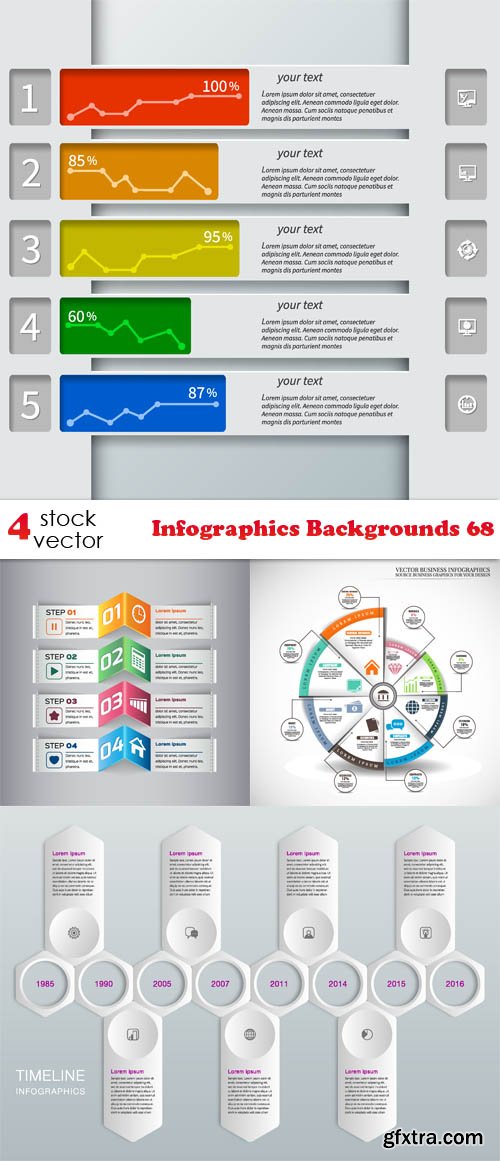Vectors - Infographics Backgrounds 68