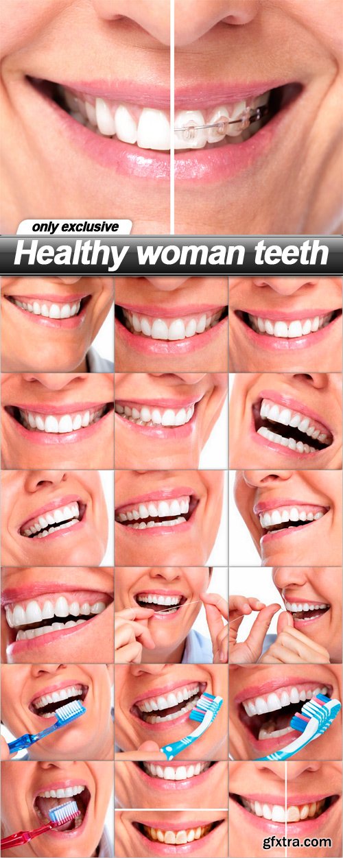 Healthy woman teeth - 19 UHQ JPEG