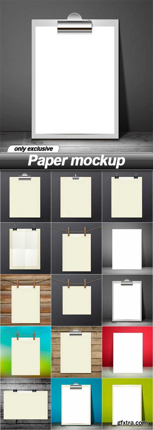 Paper mockup - 15 EPS